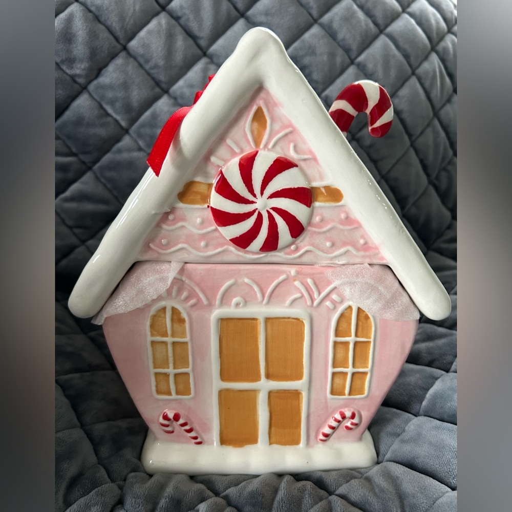 NWT Peppermint Square Viral Gingerbread House